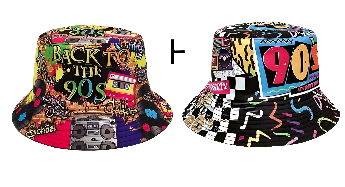 80's /90's retro urban bucket hat